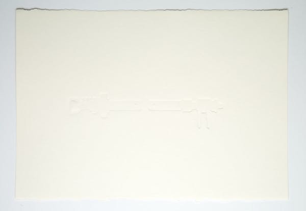 Paola Siri Renard, Get rid of Worry FAST, 29,7 x 42 cm, Blind Embossing on paper