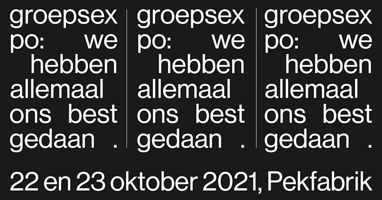 We hebben allemaal ons best gedaan, 2021